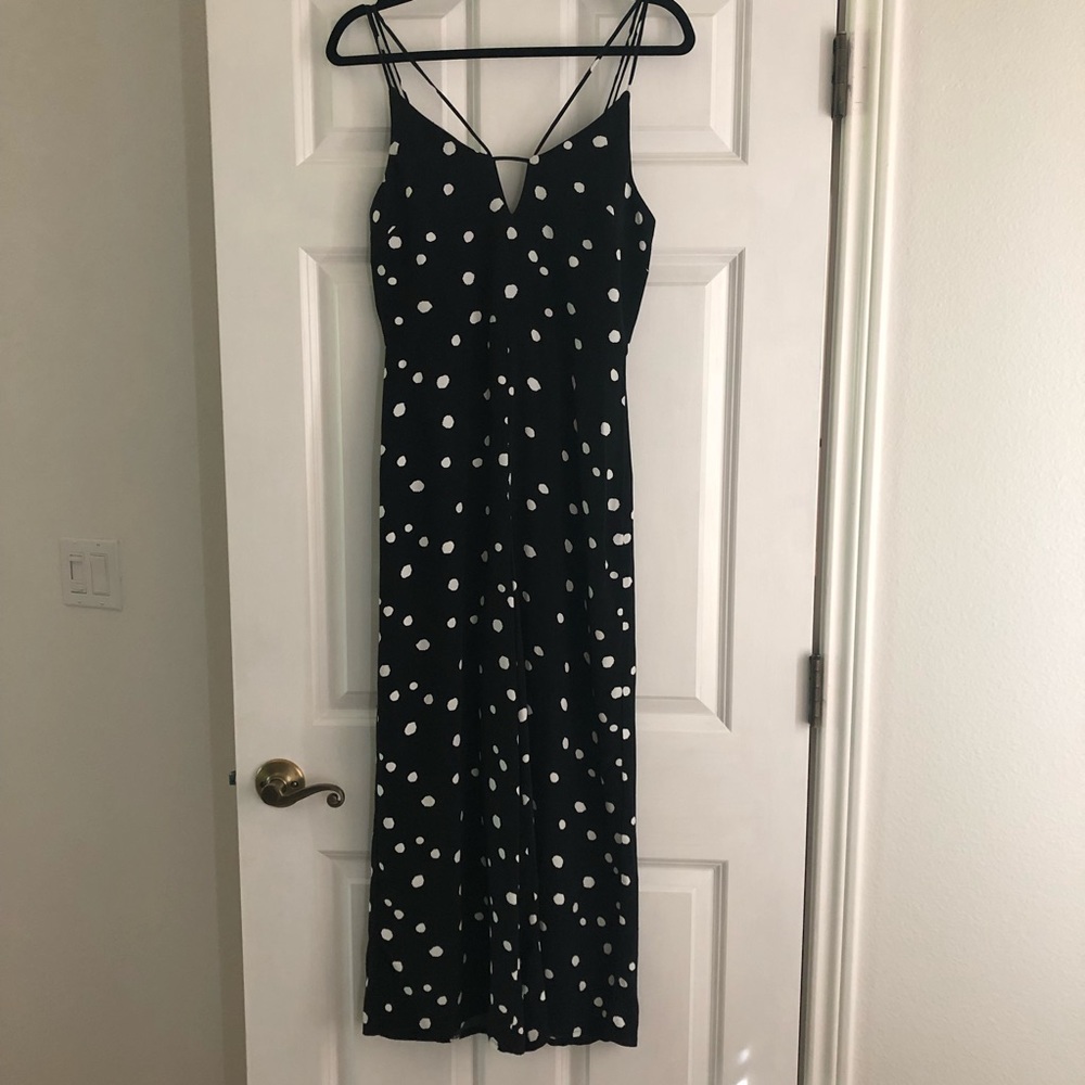 Black & White Polka Dot Jumpsuit